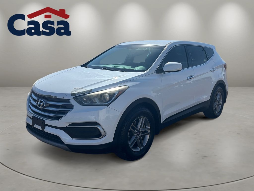 Pearl White 2018 Hyundai Santa Fe Sport SUV / Crossover Front-Wheel Drive 6-Speed Automatic