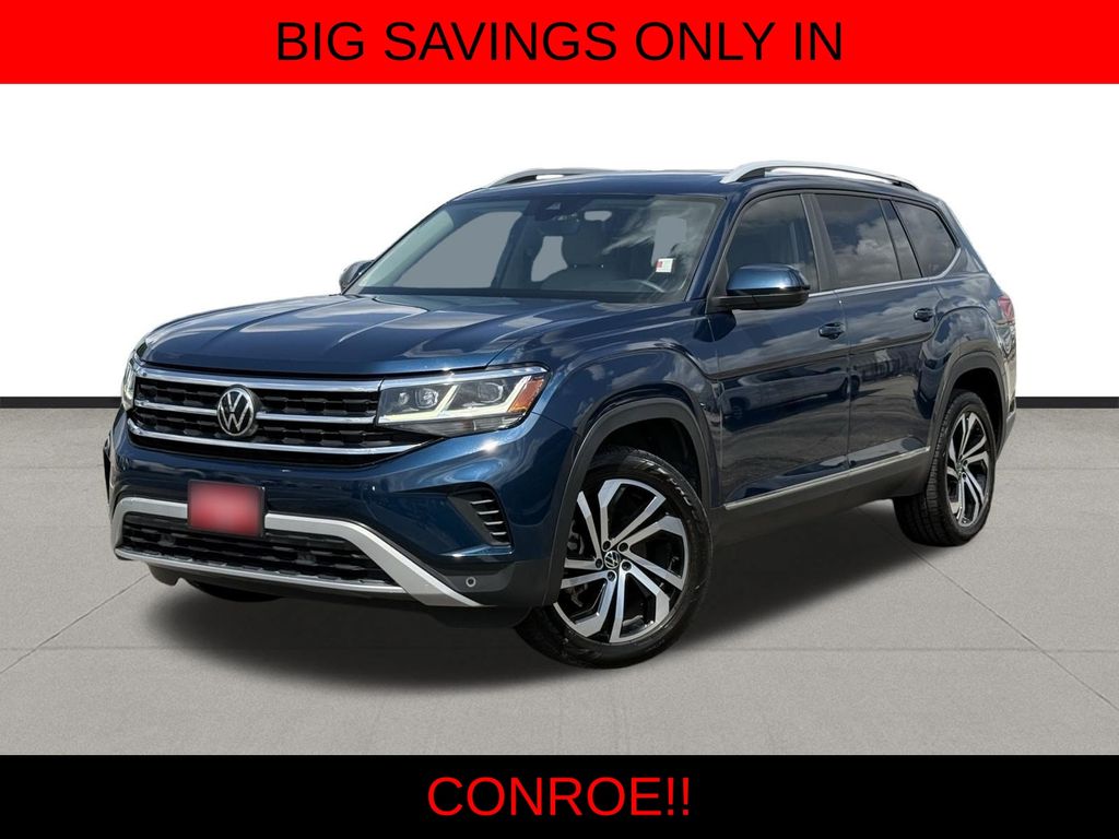 2022 Volkswagen Atlas SEL Blue at DeMontrond Auto Country