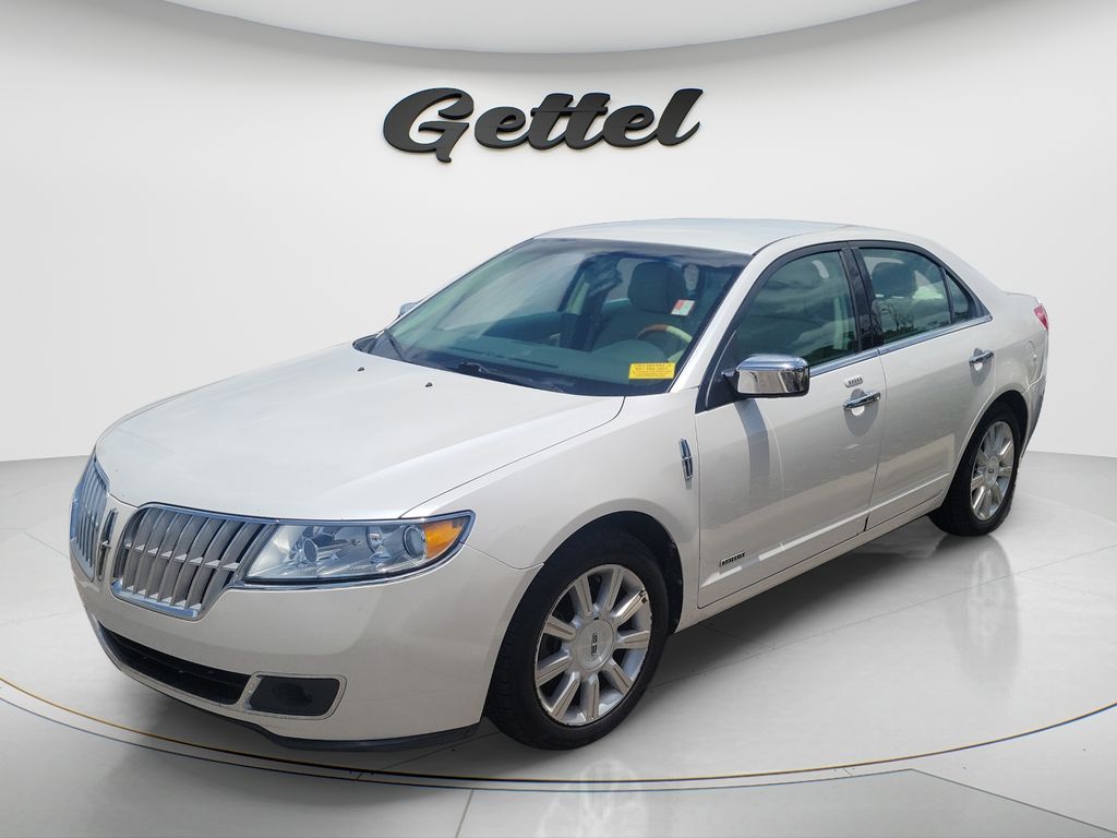White Platinum Clearcoat Metallic 2012 Lincoln MKZ Hybrid Sedan Front-Wheel Drive Continuously Variable Transmission