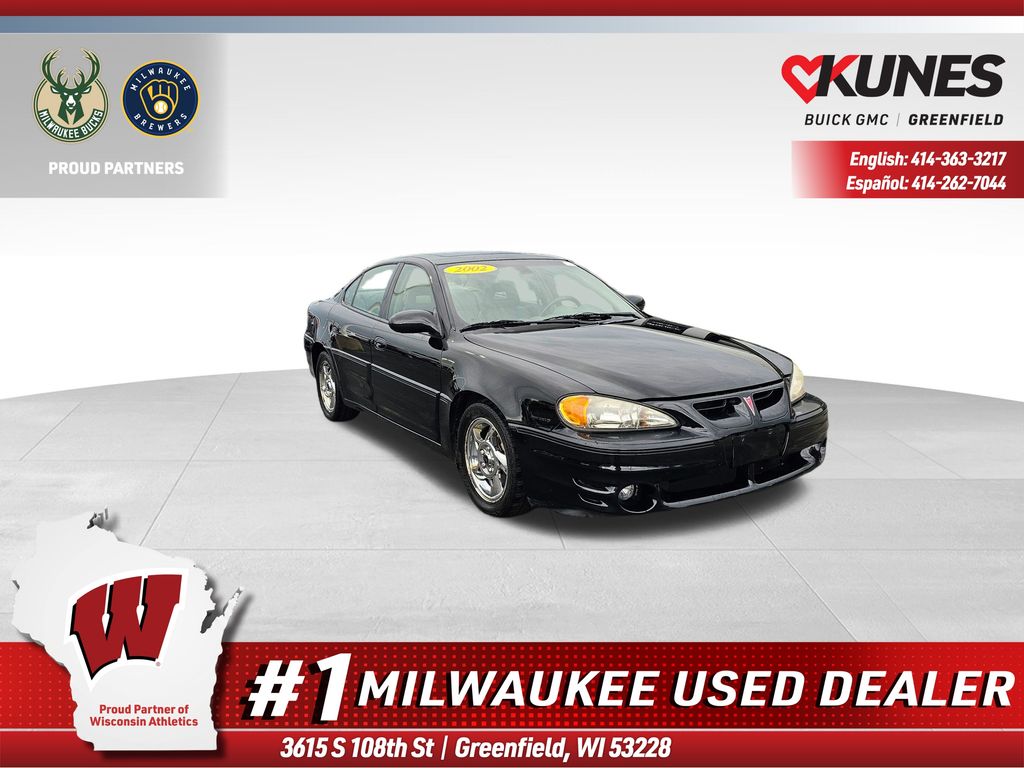 Black 2002 Pontiac Grand Am GT Sedan Front-Wheel Drive 4-Speed Automatic