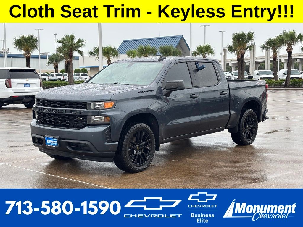 Shadow Gray Metallic 2020 Chevrolet Silverado 1500 Pickup Truck Four-Wheel Drive 6-Speed Automatic Overdrive