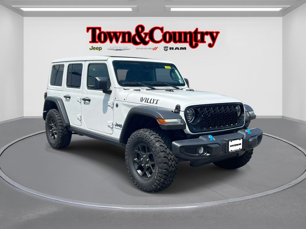 Bright White Clearcoat 2024 Jeep Wrangler 4xe SUV / Crossover Four-Wheel Drive 8-Speed Automatic