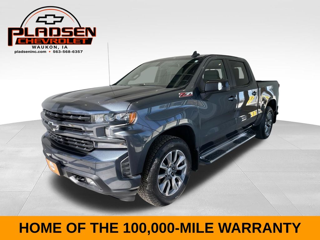 Shadow Gray Metallic 2021 Chevrolet Silverado 1500 Pickup Truck Four-Wheel Drive 8-Speed Automatic