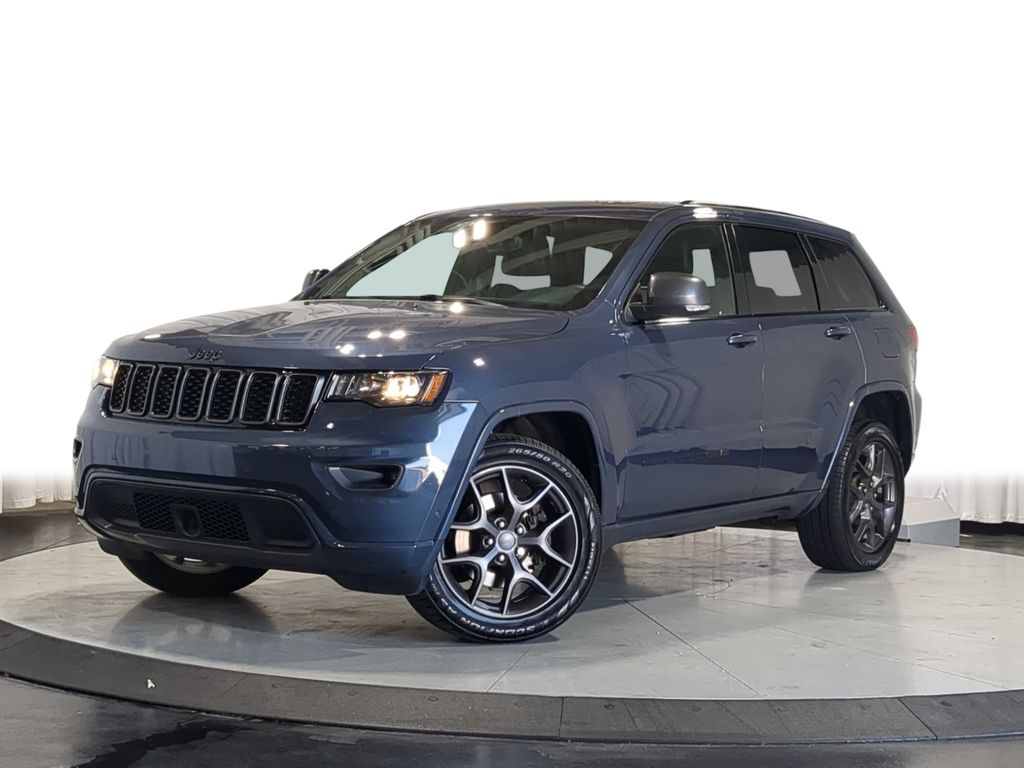 Pacific Blue Clearcoat 2021 Jeep Grand Cherokee SUV / Crossover Four-Wheel Drive 8-Speed Automatic