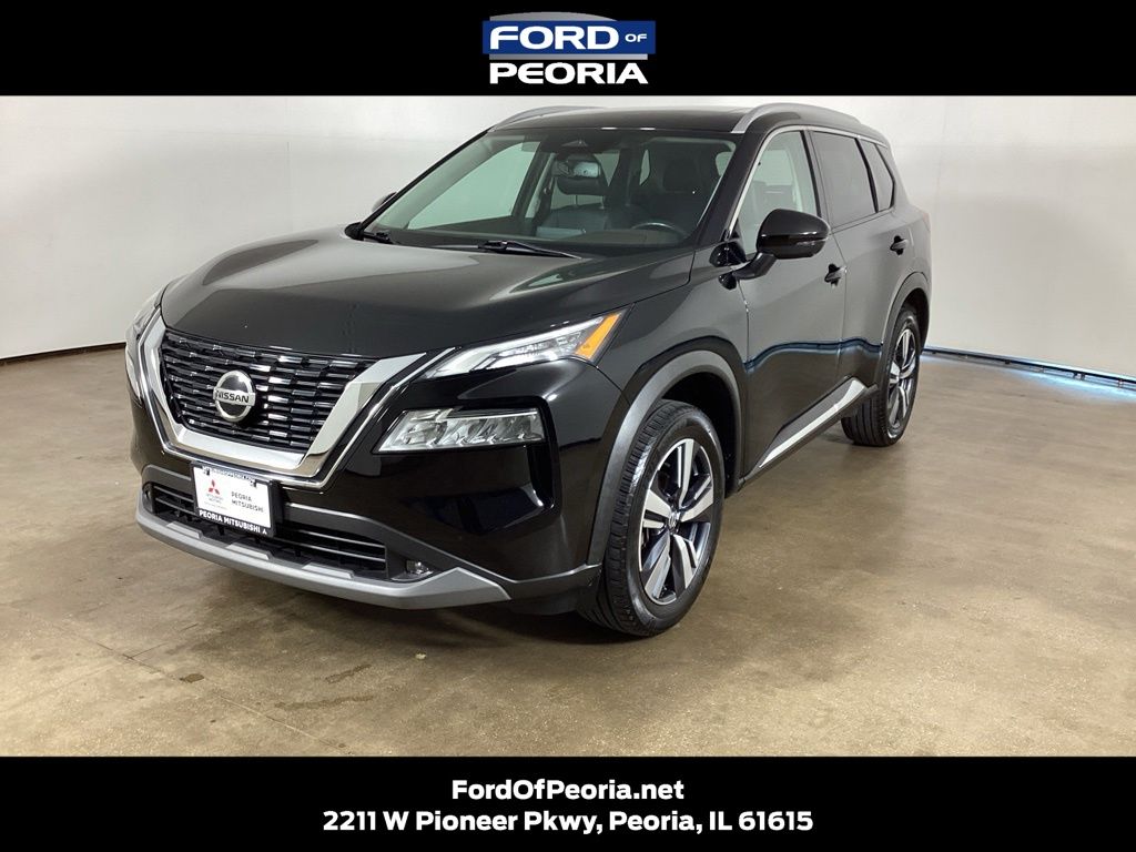 Super Black 2021 Nissan Rogue SUV / Crossover All-Wheel Drive Continuously Variable Transmission
