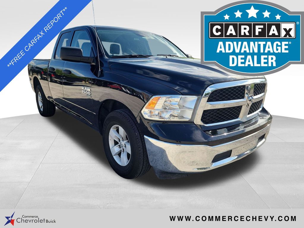 Diamond Black Crystal Pearlcoat 2024 RAM 1500 Classic SLT Quad Cab RWD Pickup Truck 4X2 8-Speed Automatic