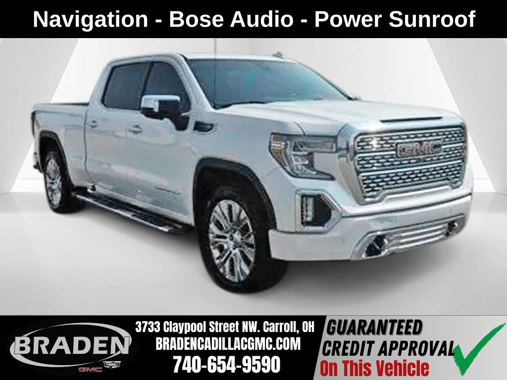White Frost Tricoat 2020 GMC Sierra 1500 Pickup Truck Four-Wheel Drive Automatic
