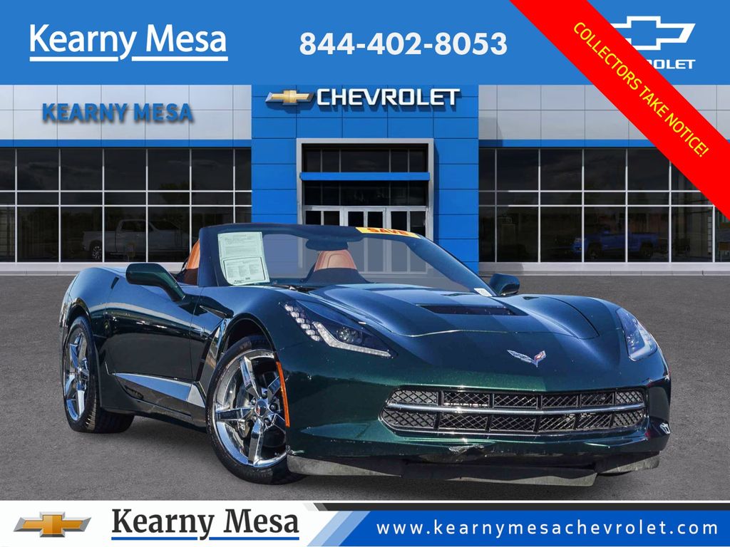 Lime Rock Green Metallic 2014 Chevrolet Corvette Stingray 3LT Convertible RWD Convertible Rear-Wheel Drive 6-Speed Automatic