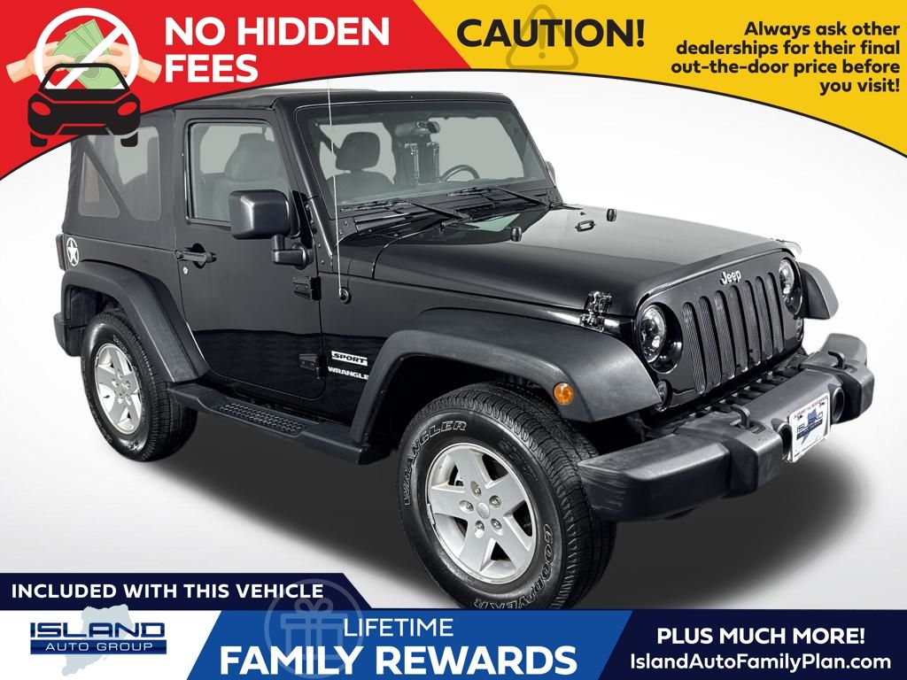 Black Clearcoat 2016 Jeep Wrangler Sport 4WD SUV / Crossover Four-Wheel Drive 6-Speed Manual
