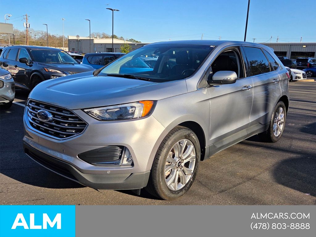 Silver Metallic 2024 Ford Edge Titanium AWD SUV / Crossover All-Wheel Drive 8-Speed Automatic