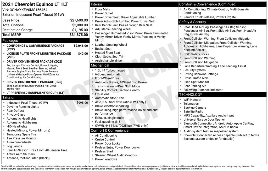 Used 2021 Chevrolet Equinox SUV