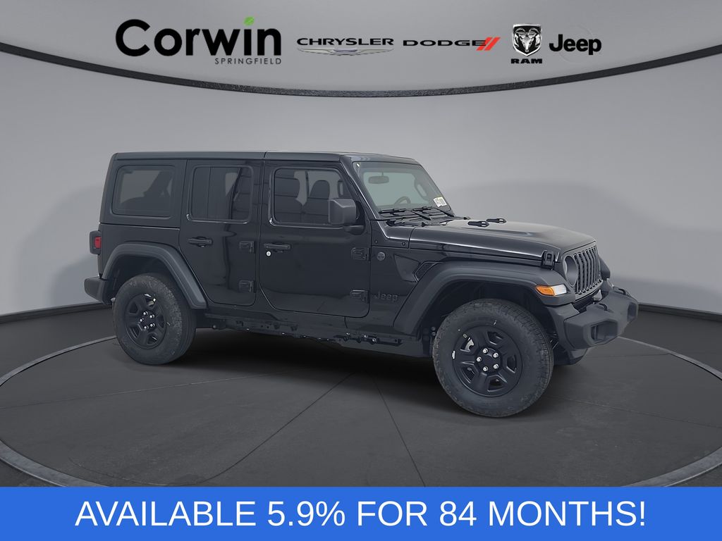 Black Clearcoat 2026 Jeep Wrangler SUV / Crossover Four-Wheel Drive 8-Speed Automatic