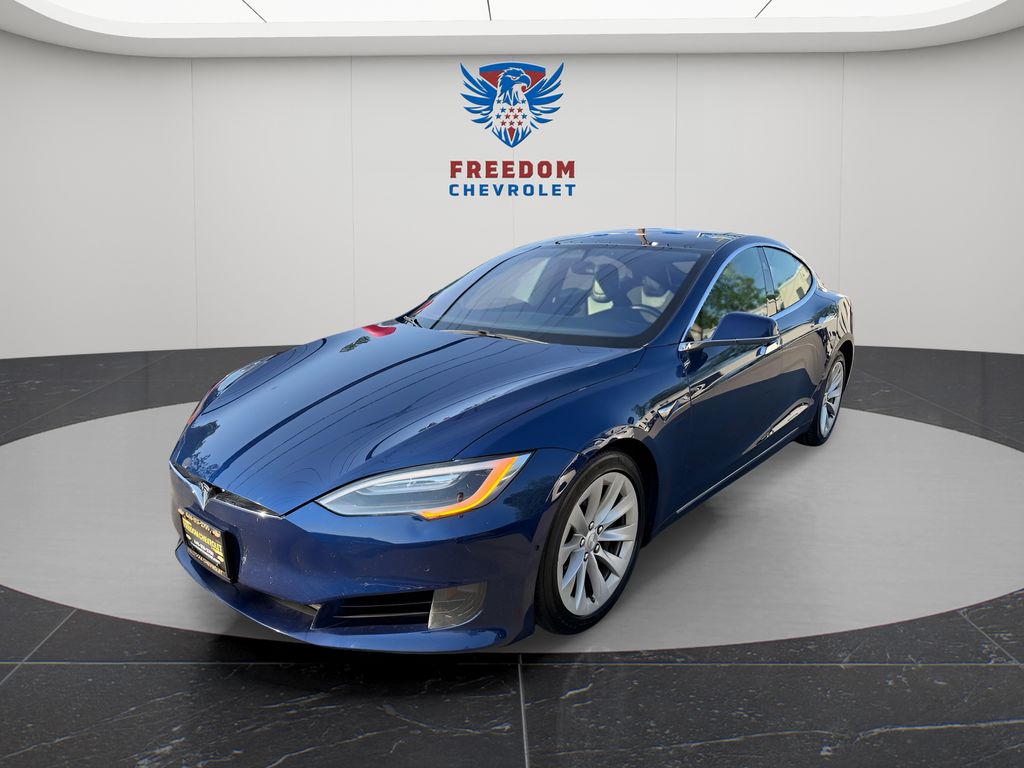 Blue 2017 Tesla Model S 75D AWD Sedan All-Wheel Drive 1-Speed Automatic