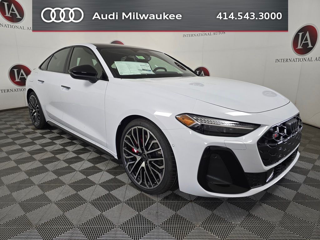 Glacier White Metallic 2026 Audi S5 quattro Premium Plus TFSI Sedan All-Wheel Drive 7-Speed Automatic