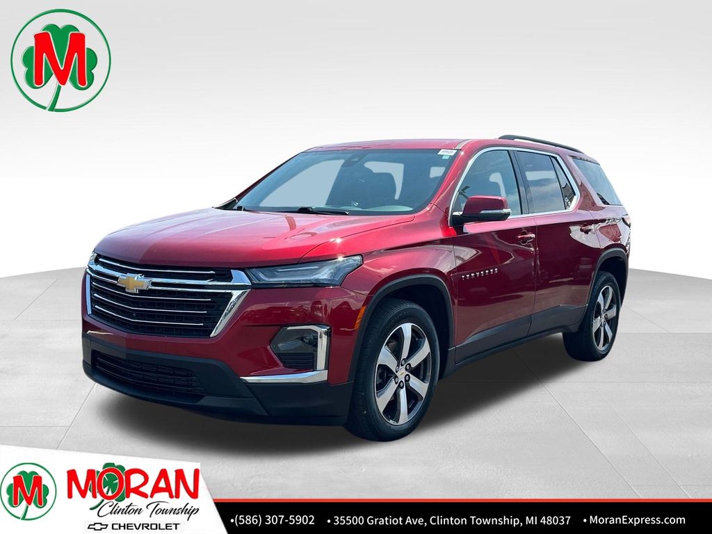 Radiant Red 2023 Chevrolet Traverse SUV / Crossover Four-Wheel Drive 9-Speed Automatic
