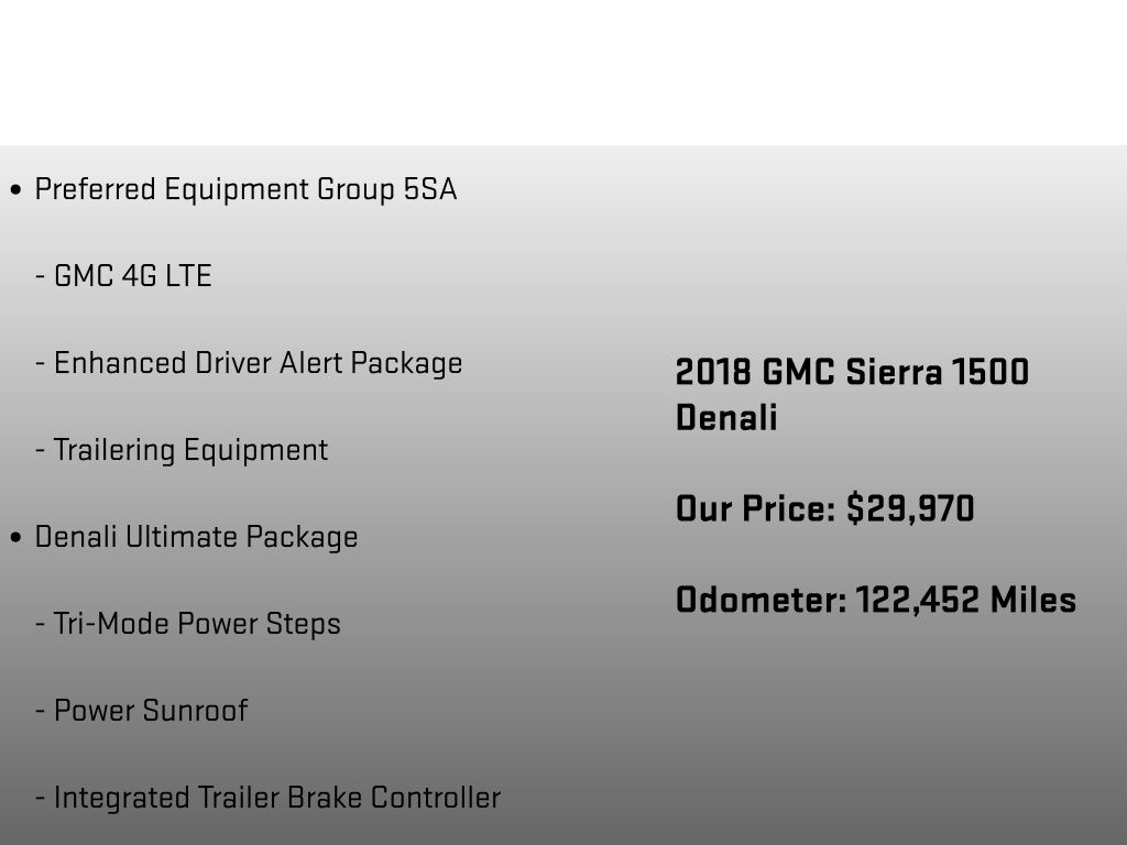 2018 GMC Sierra 1500 Denali Black at Klick Lewis Buick Chevrolet