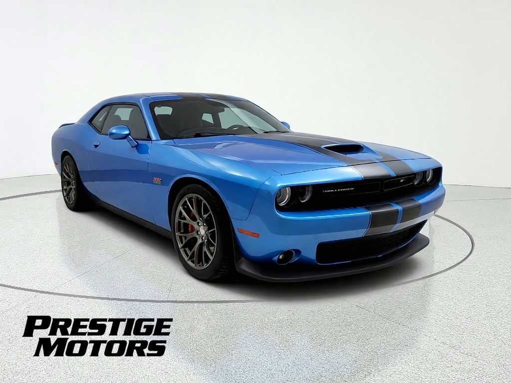 B5 Blue Pearlcoat 2016 Dodge Challenger Coupe Rear-Wheel Drive 8-Speed Automatic