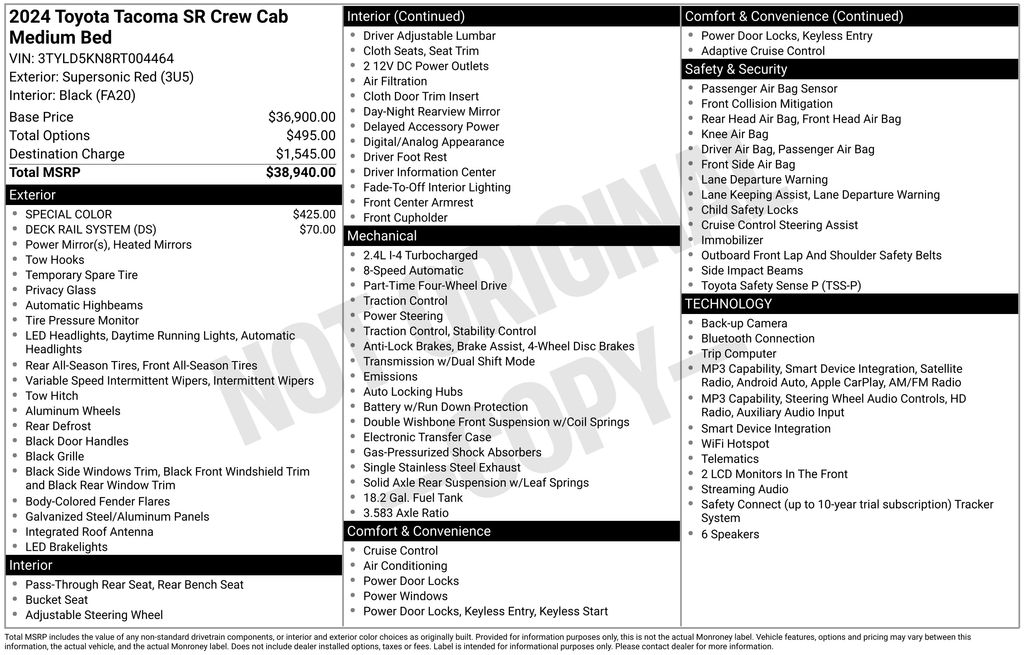 Used 2024 Toyota Tacoma Truck