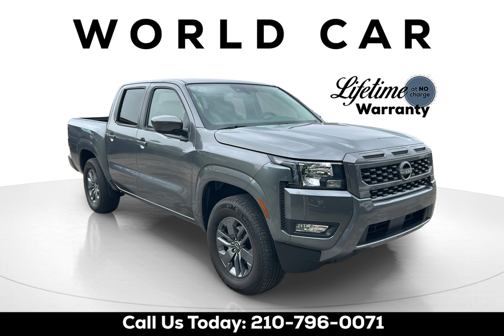 Gray (Gun Metallic) 2025 Nissan Frontier Pickup Truck 4X2 9-Speed Automatic Overdrive