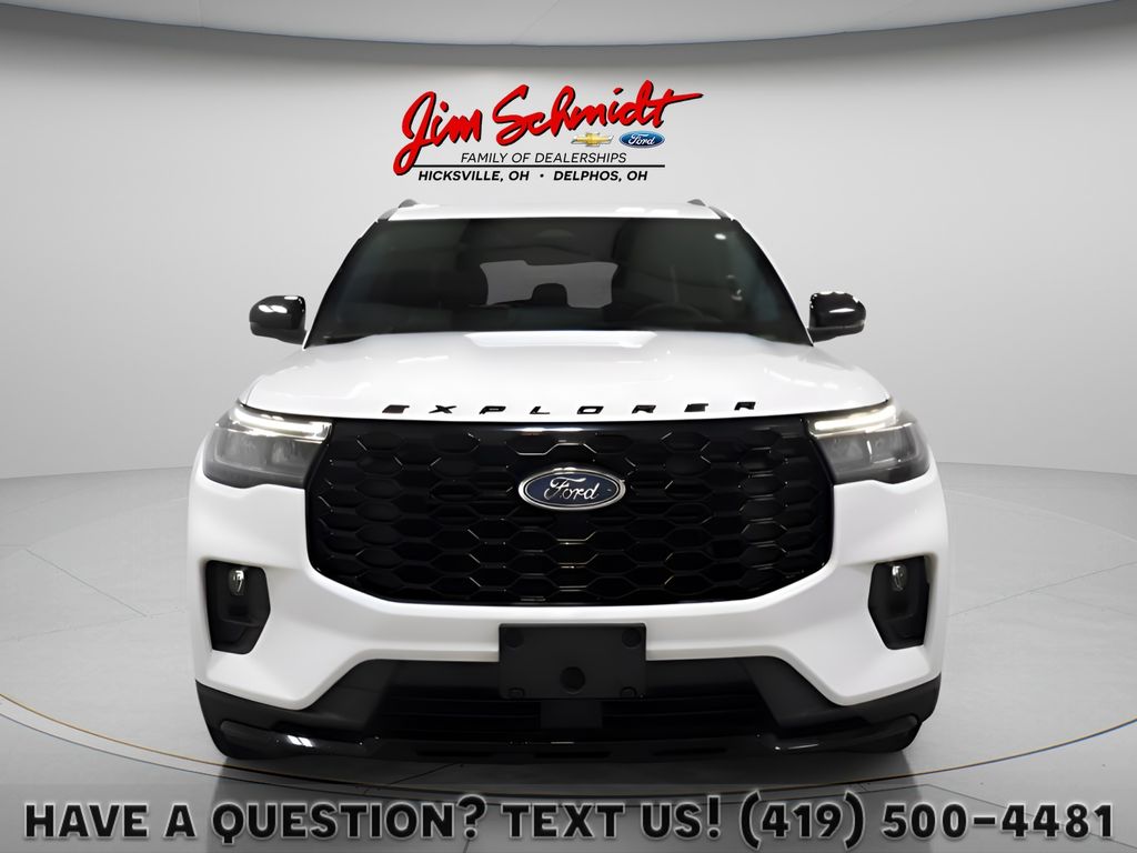 Star White Metallic Tri-Coat 2025 Ford Explorer SUV / Crossover All-Wheel Drive Automatic