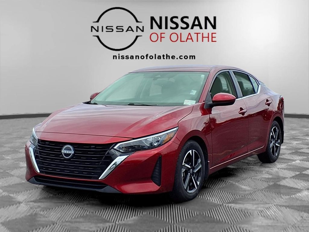 Red (Scarlet Ember Tintcoat) 2024 Nissan Sentra Sedan Front-Wheel Drive Continuously Variable Transmission