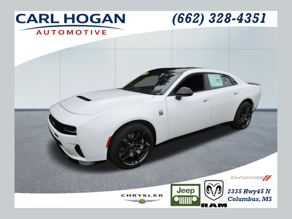 White 2026 Dodge Charger Sedan All-Wheel Drive 8-Speed Automatic
