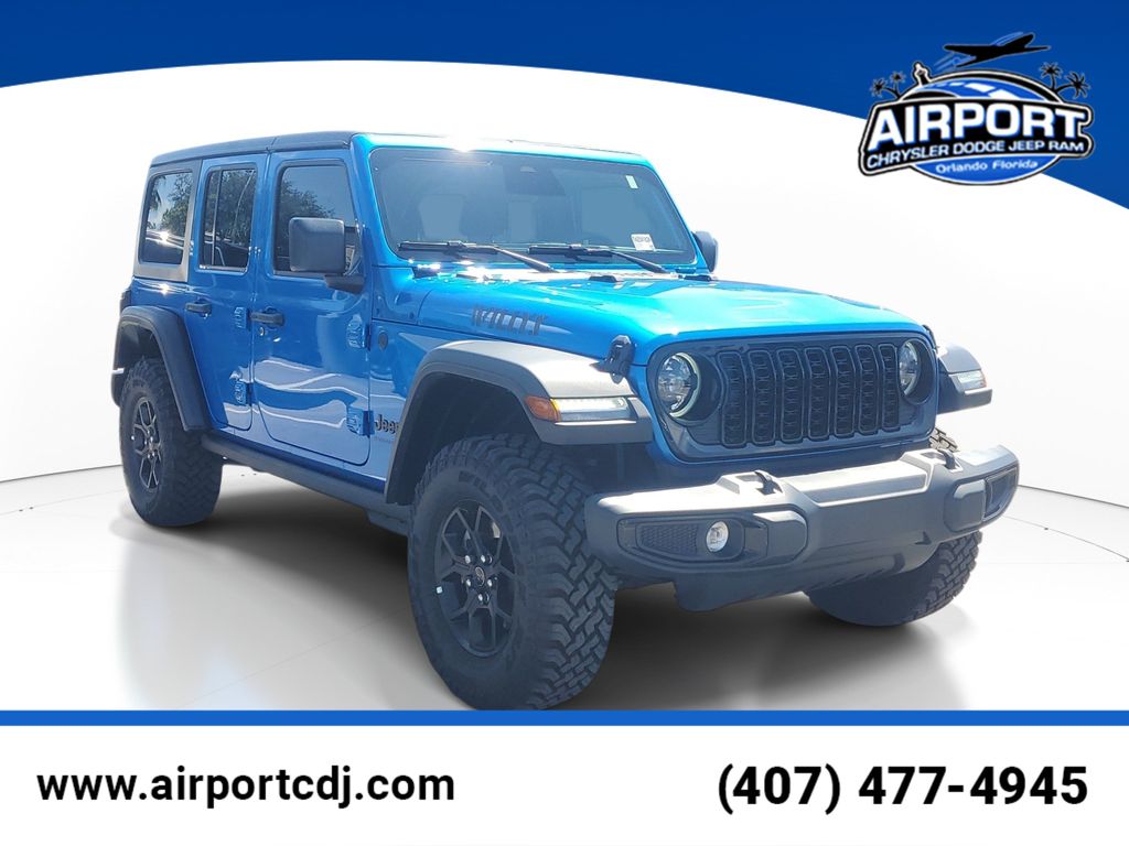 Hydro Blue Pearl Coat 2026 Jeep Wrangler SUV / Crossover Four-Wheel Drive 8-Speed Automatic
