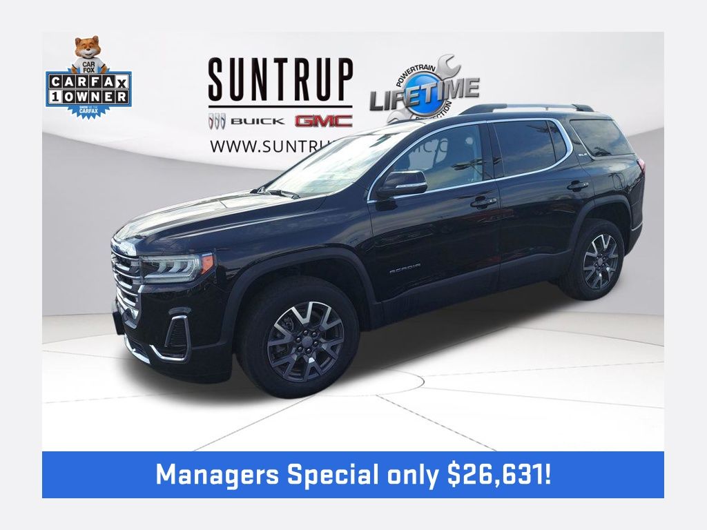 Black (Ebony Twilight Metallic) 2023 GMC Acadia SLE FWD SUV / Crossover Front-Wheel Drive 9-Speed Automatic