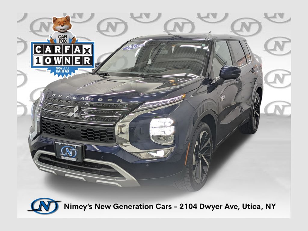 Cosmic Blue Metallic 2023 Mitsubishi Outlander Hybrid Plug-in SE S-AWC SUV / Crossover All-Wheel Drive 1-Speed Automatic