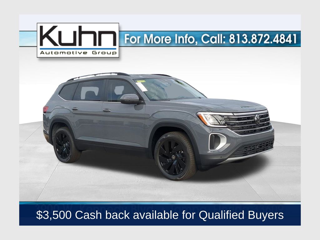 Pure Gray 2026 Volkswagen Atlas SUV / Crossover Front-Wheel Drive 8-Speed Automatic