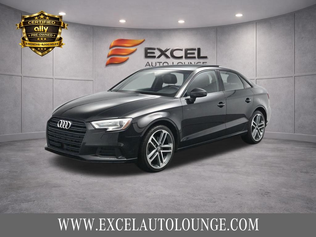 Black Metallic 2020 Audi A3 Sedan Front-Wheel Drive 7-Speed Automatic