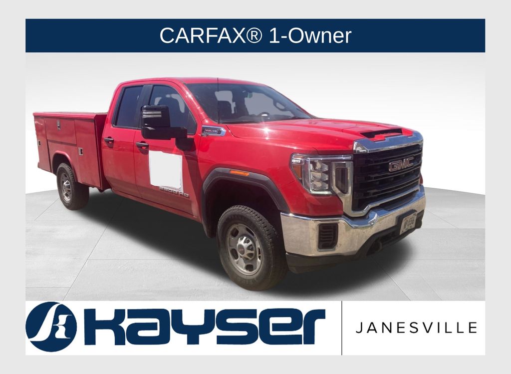 Cardinal Red 2022 GMC Sierra 2500HD Pro Double Cab LB 4WD Pickup Truck Four-Wheel Drive 6-Speed Automatic