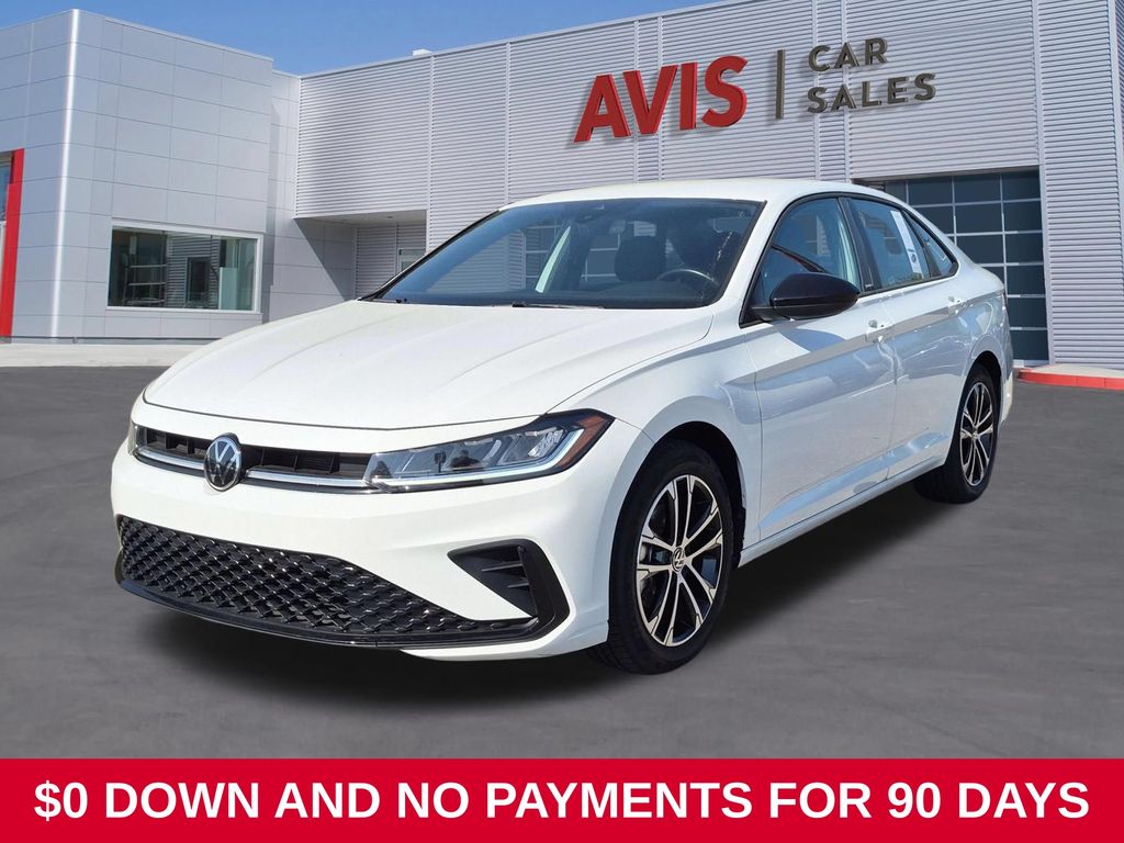 Pure White 2025 Volkswagen Jetta Sedan Front-Wheel Drive 8-Speed Automatic