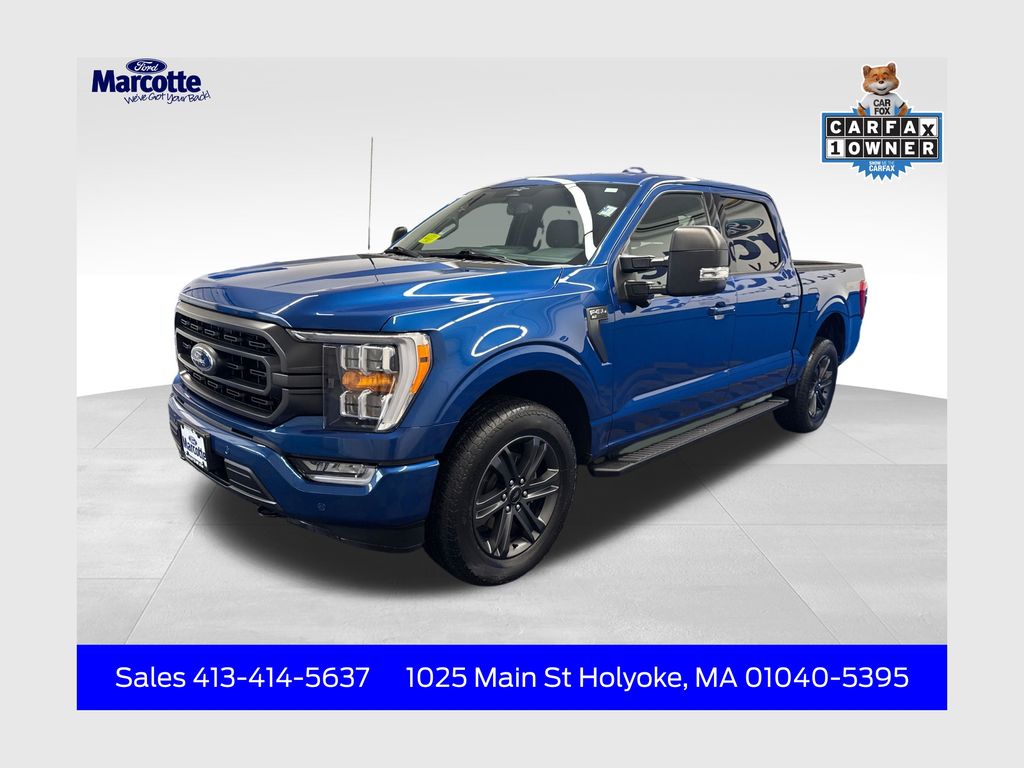 Blue Metallic 2023 Ford F-150 Pickup Truck Four-Wheel Drive Automatic