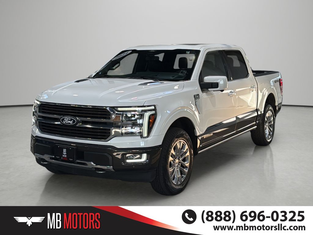 White 2024 Ford F-150 Pickup Truck Four-Wheel Drive Automatic