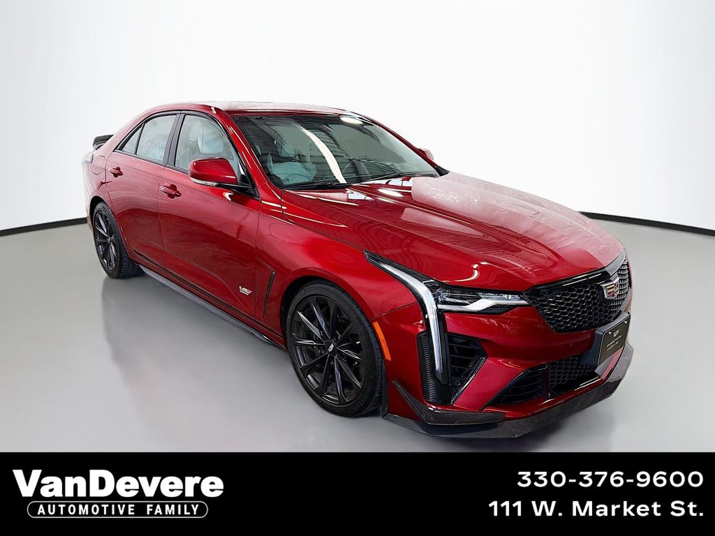 Radiant Red 2025 Cadillac CT4-V Blackwing RWD Sedan Rear-Wheel Drive 6-Speed Manual