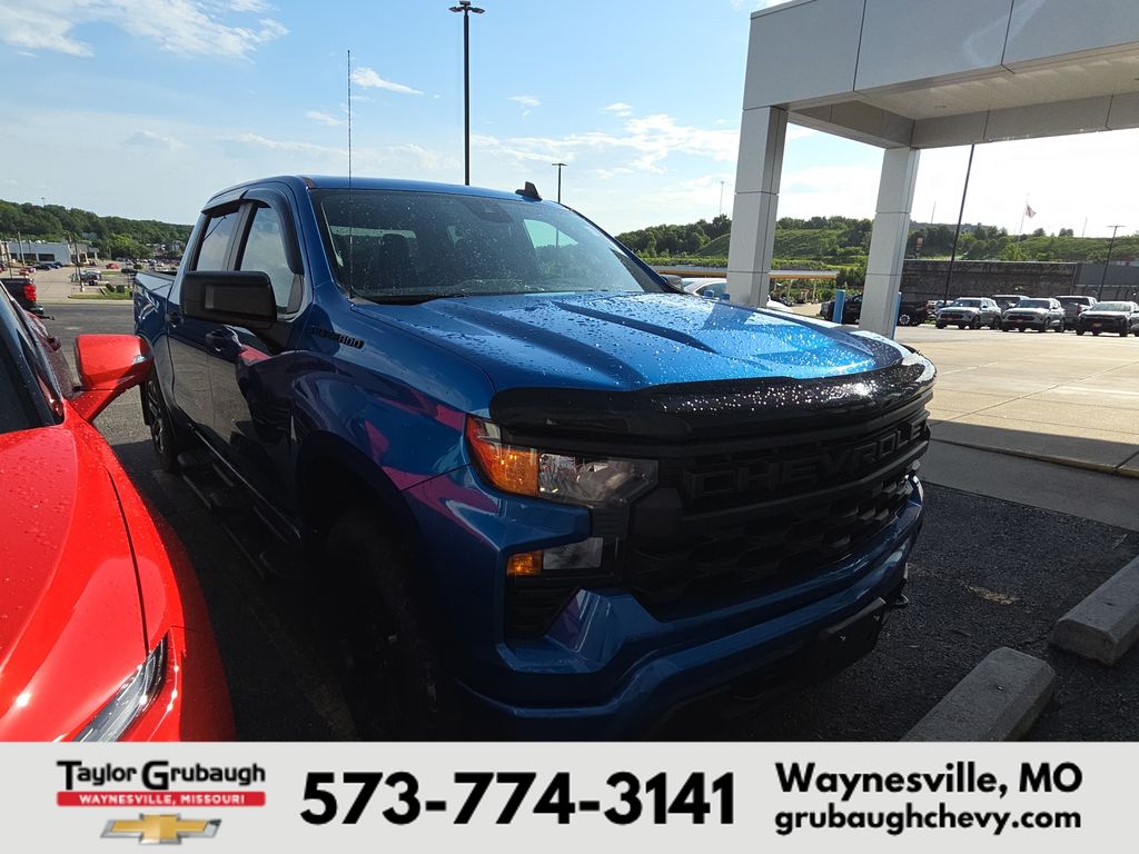 Glacier Blue Metallic 2023 Chevrolet Silverado 1500 Pickup Truck Four-Wheel Drive 8-Speed Automatic