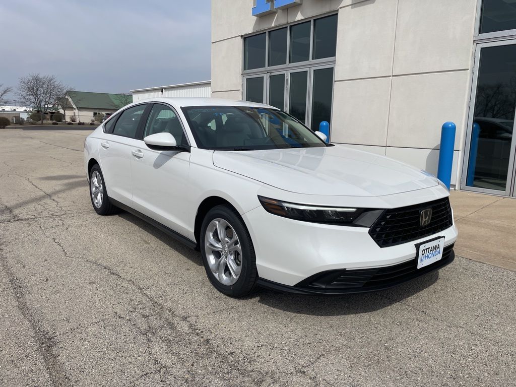 Platinum White Pearl 2026 Honda Accord LX FWD Sedan Front-Wheel Drive Continuously Variable Transmission