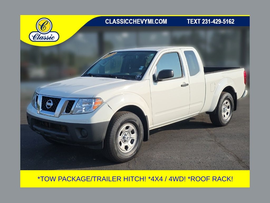 Glacier White 2020 Nissan Frontier Pickup Truck Four-Wheel Drive 9-Speed Automatic