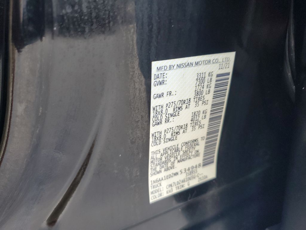 Used 2021 Black Nissan PRO-4X image 25