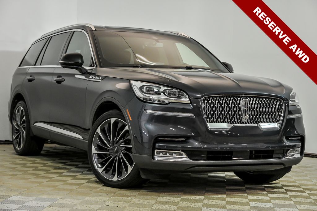 Blue Metallic 2023 Lincoln Aviator Reserve AWD SUV / Crossover All-Wheel Drive Automatic