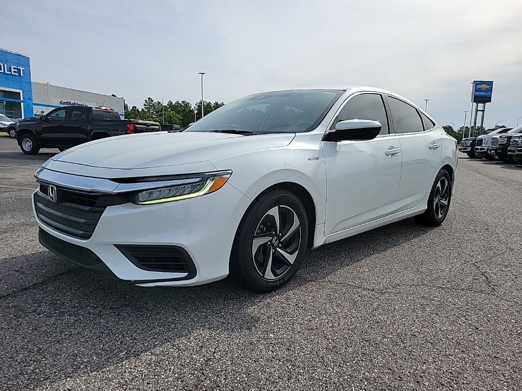 Platinum White Pearl 2021 Honda Insight EX FWD Sedan Front-Wheel Drive Continuously Variable Transmission