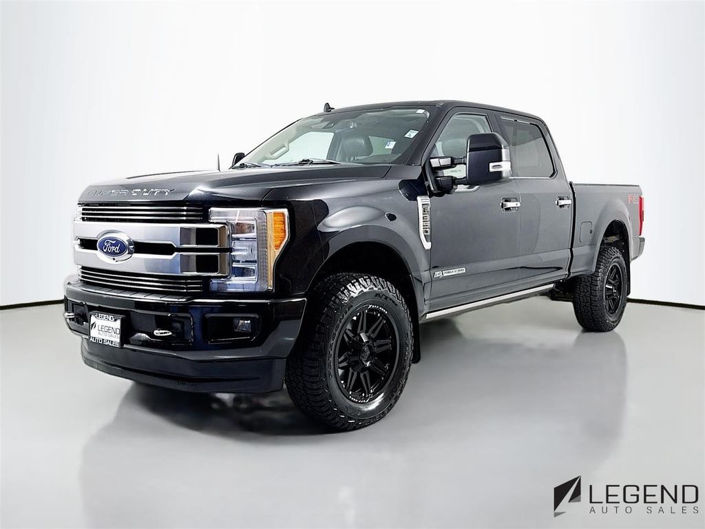 Black 2019 Ford F-350 Super Duty Limited Crew Cab 4WD Pickup Truck Four-Wheel Drive 6-Speed Automatic