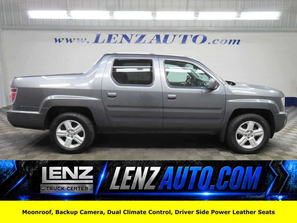 Polished Metal Metallic 2013 Honda Ridgeline RTL Pickup Truck Four-Wheel Drive 5-Speed Automatic