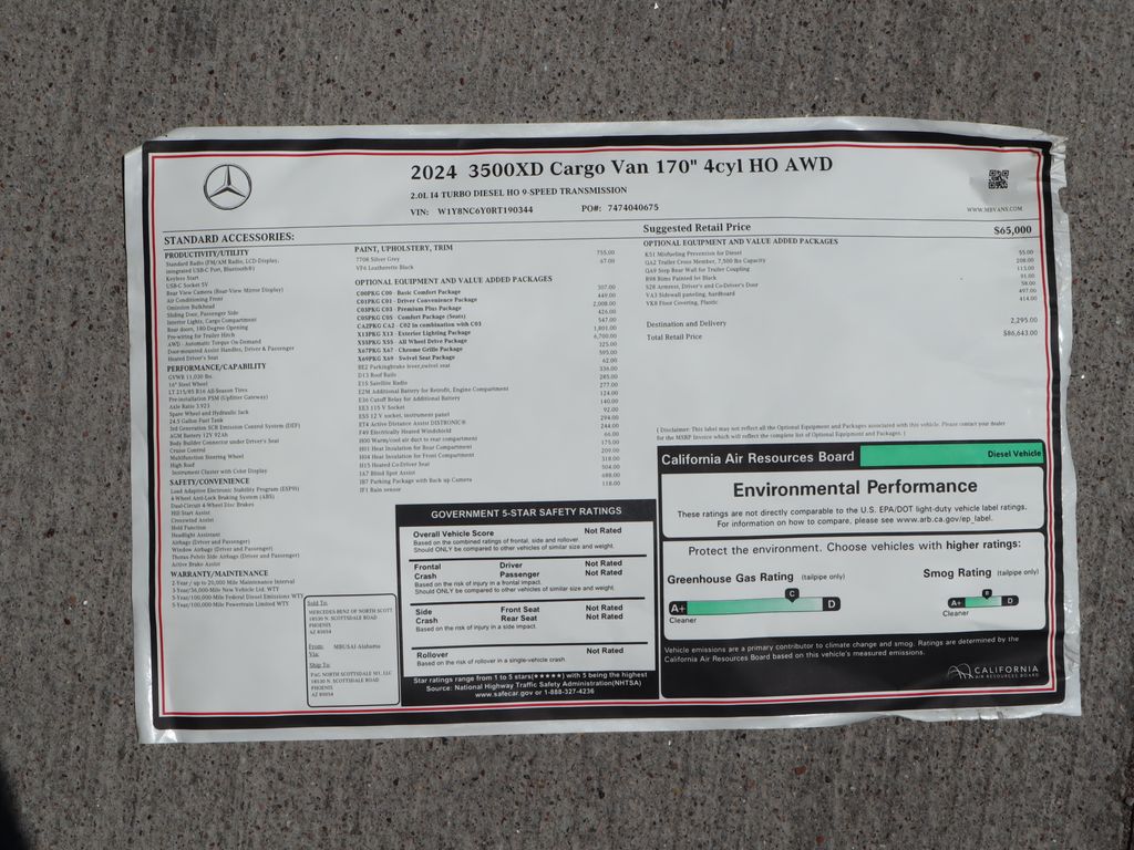 2024 Mercedes-Benz Sprinter 3500 9