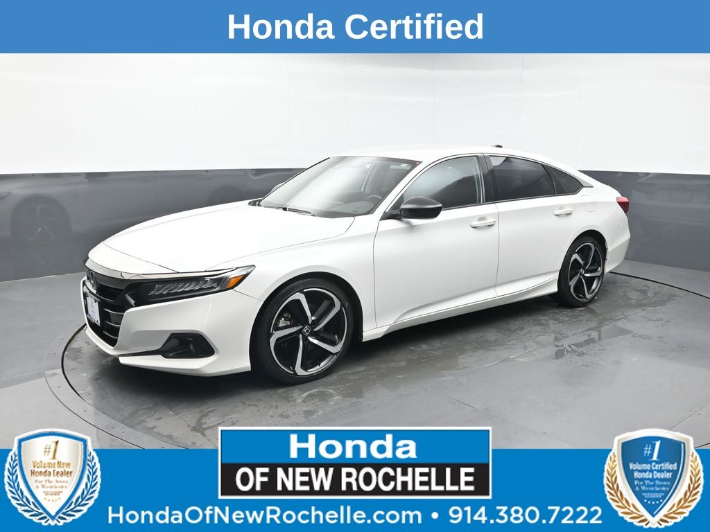 Platinum White Pearl 2022 Honda Accord Sedan Front-Wheel Drive Continuously Variable Transmission