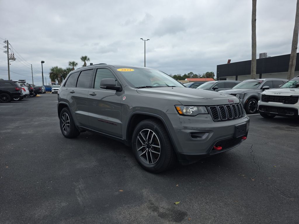 Sting-Gray Clearcoat 2021 Jeep Grand Cherokee Trailhawk 4WD SUV / Crossover Four-Wheel Drive 8-Speed Automatic