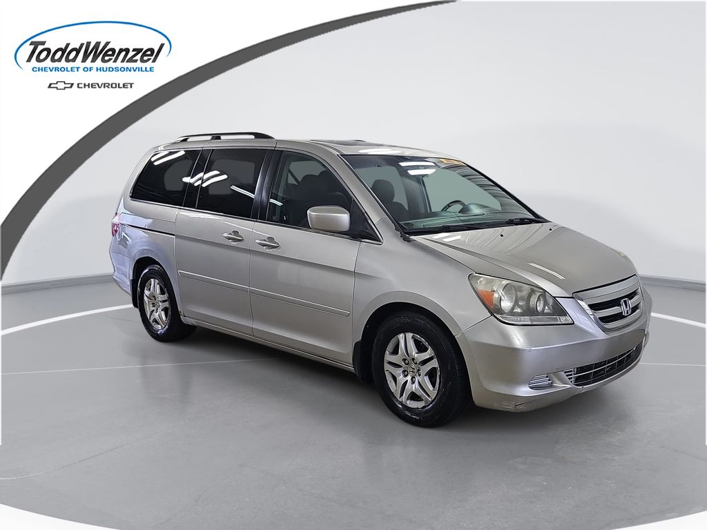 Silver 2007 Honda Odyssey EX-L FWD Minivan Front-Wheel Drive 5-Speed Automatic Overdrive