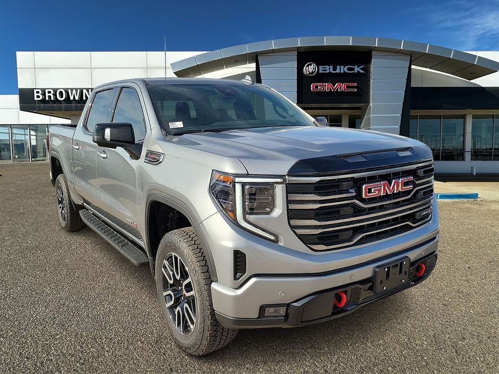 2026 GMC Sierra 1500 AT4 Silver at Brown Buick GMC