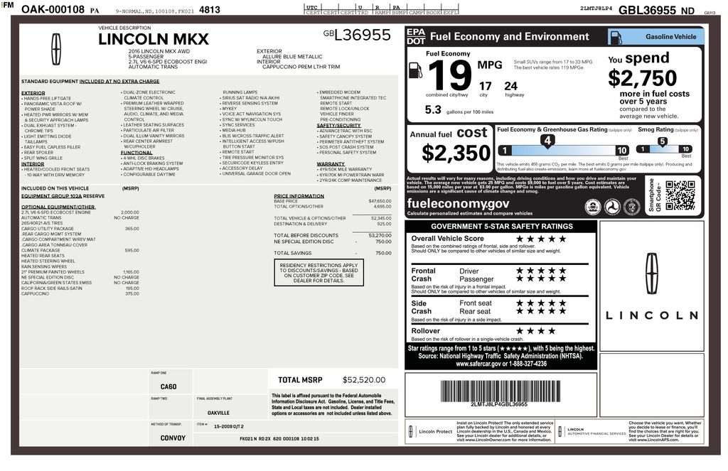 2016 Lincoln MKX Reserve